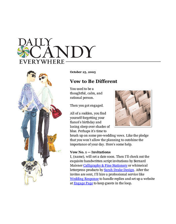 Dailycandy Newsletter Press – Sarah Drake Design