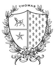 Semi Custom Crest - Family Heraldry