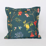 De La Vina Pillow Cover - Green Watercolor Pillow