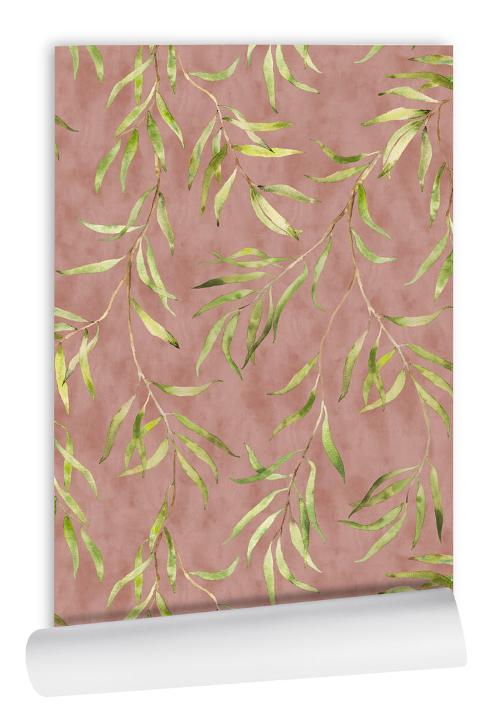 Eucalyptus Wallpaper - Terracotta