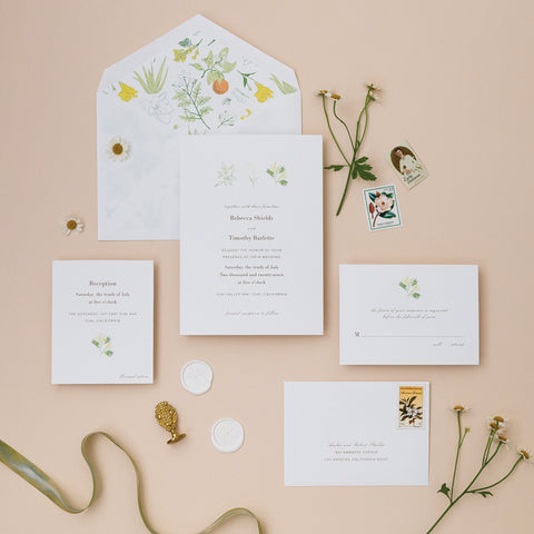 Flora Vista - Wedding Invitation