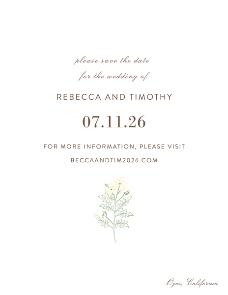 Flora Vista Save the Date