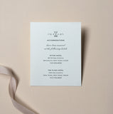 Classic Crest Wedding Invitation