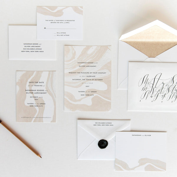 Marble Wedding Invitation