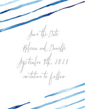 Shibori Save the Date