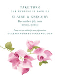 Bougainvillea Save the Date