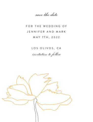 Poppy Save the Date