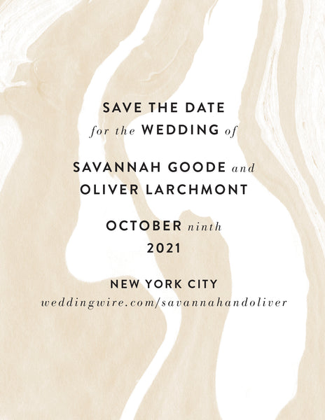 Marble Save the Date