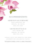 Bougainvillea - Watercolor Wedding Invitation