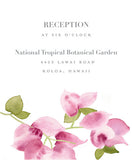 Bougainvillea - Watercolor Wedding Invitation