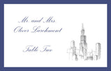 Chicago Skyline Escort Card