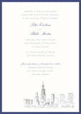 Chicago Skyline Wedding Invitation