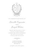 Classic Crest Wedding Invitation