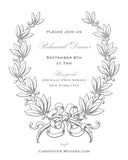 Classic Crest Wedding Invitation