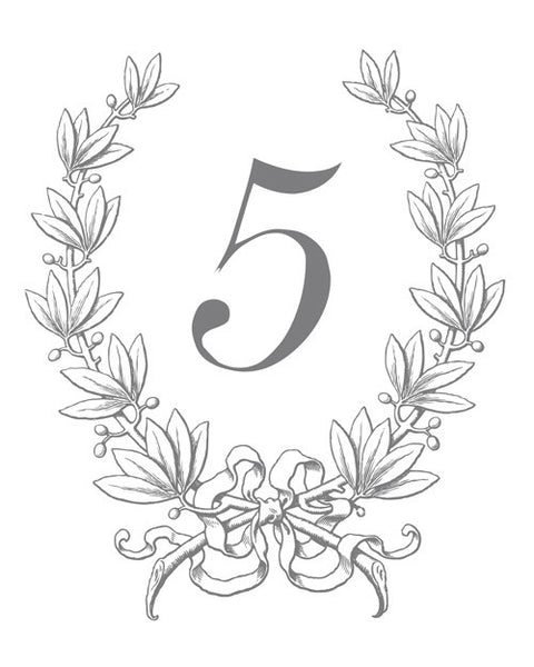 Classic Crest Table Number
