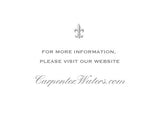 Classic Crest Wedding Invitation