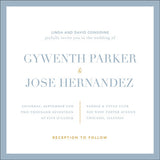 Color Block Modern Wedding Invitation