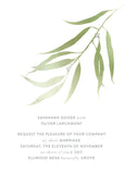 Eucalyptus Watercolor Wedding Invitation