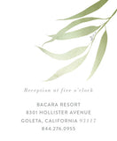 Eucalyptus Watercolor Wedding Invitation