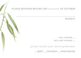 Eucalyptus Watercolor Wedding Invitation