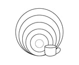 Five Piece Setting with Can Cup
