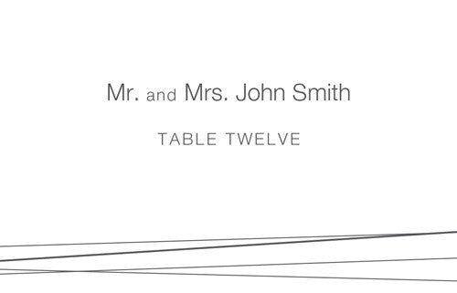 Intertwined Escort Card