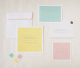 Color Block Modern Wedding Invitation