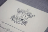Classic Crest Wedding Invitation