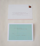 Color Block Modern Wedding Invitation