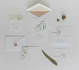 Eucalyptus Watercolor Wedding Invitation
