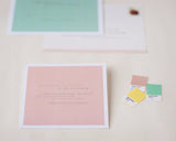 Color Block Modern Wedding Invitation