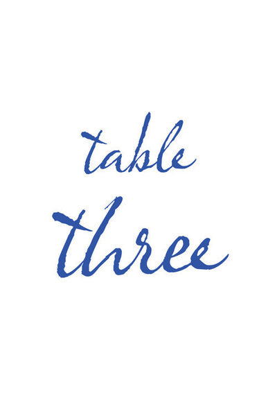 Love Letters Table Number