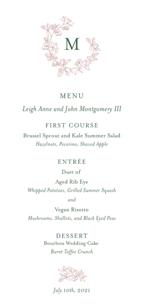 Magnolia Menu