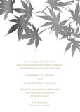 Maple Leaf Watercolor Wedding Invitation
