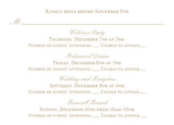 Maple Leaf Watercolor Wedding Invitation
