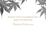 Maple Leaf Watercolor Wedding Invitation