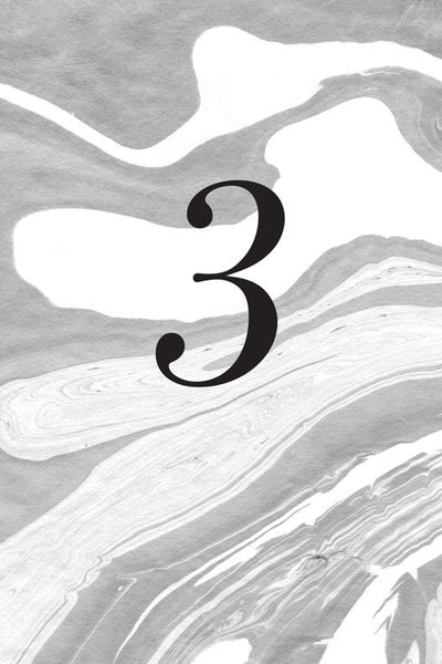 Marble Table Number