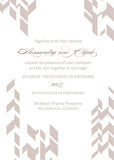 Miramonte Chevron Wedding Invitation