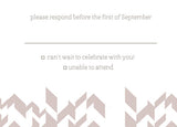 Miramonte Chevron Wedding Invitation