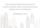 Miramonte Chevron Wedding Invitation