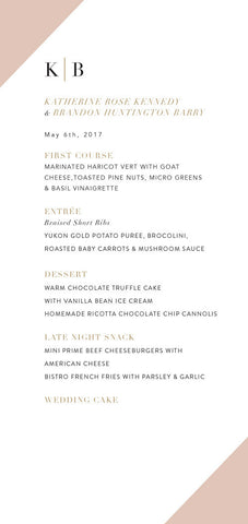 Monogram Menu