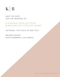 Monogram Save the Date