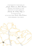 Poppy Wedding Invitation