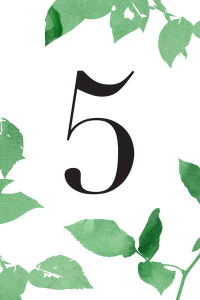 Rose Table Number