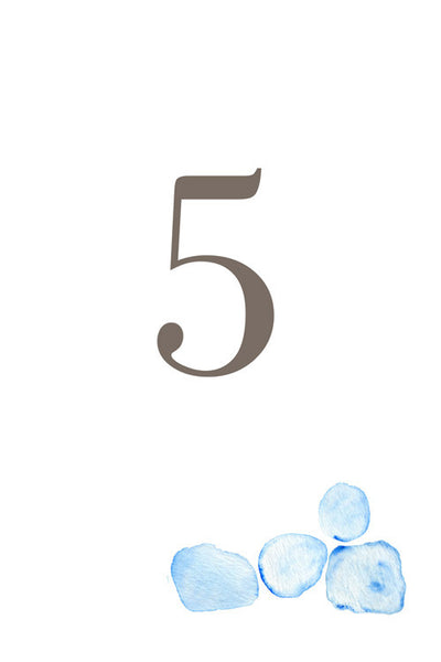 Seaglass Table Number