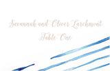 Shibori  Escort Card