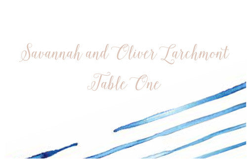 Shibori  Escort Card