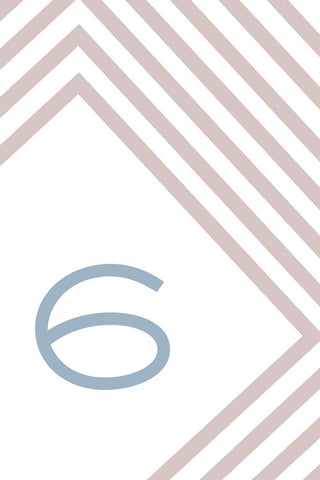 Stripes Table Number