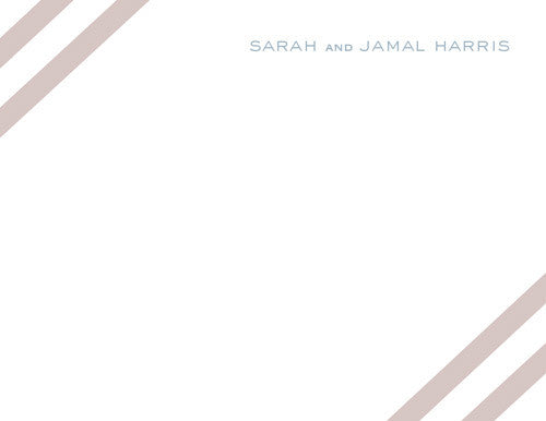 Stripes Thank you card