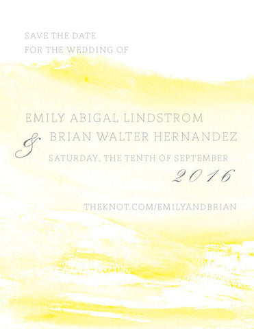Watercolor Save the Date